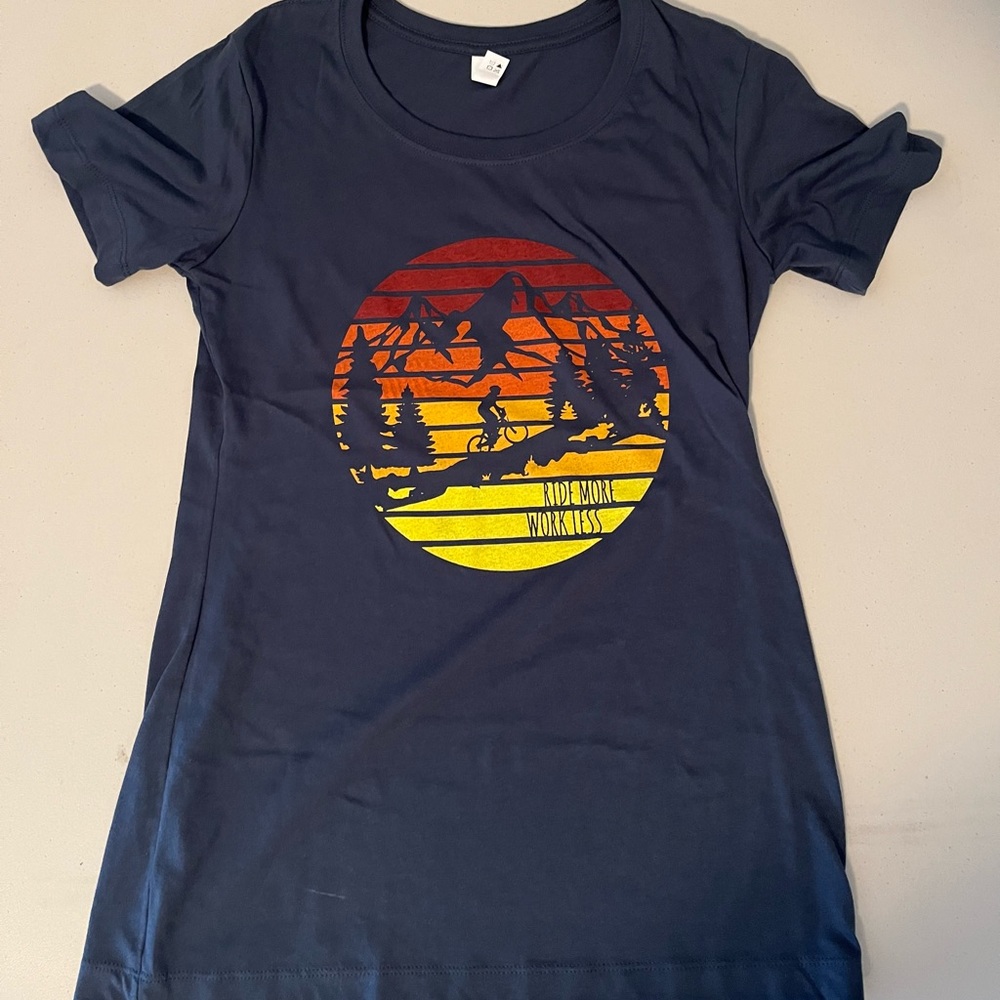 MTB t-shirt, Ride more work less, In search of Epic.